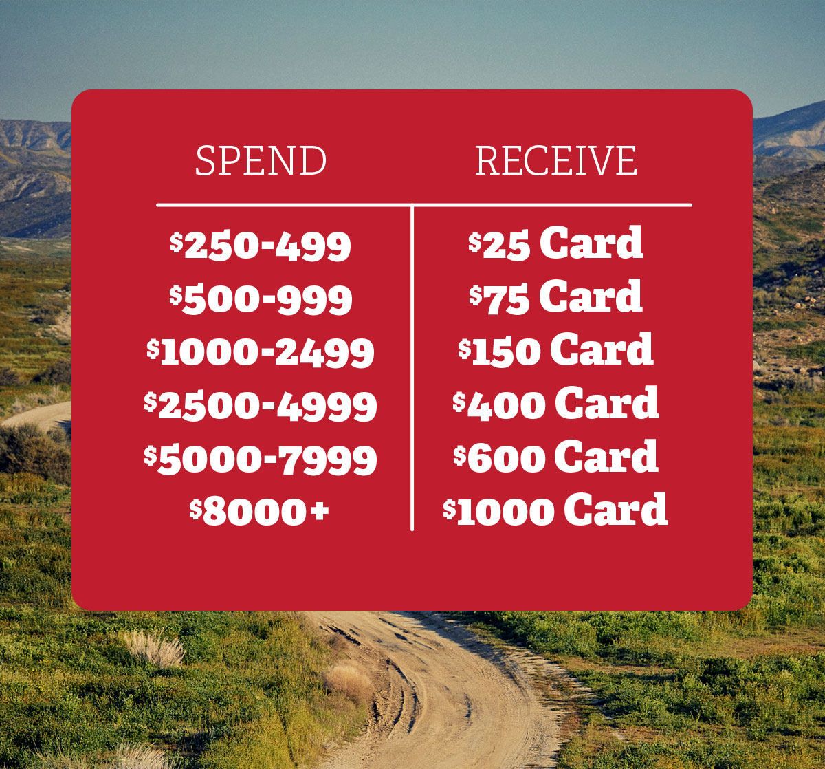 Get Carded. Spend More, Earn More.